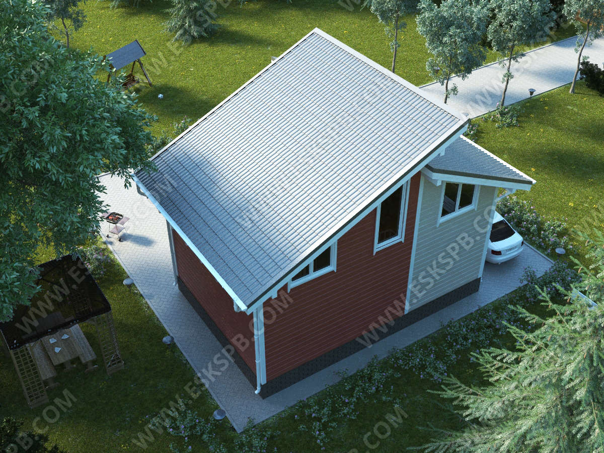 Проект каркасного дома Скандинав