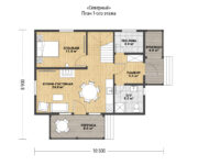 Проект каркасного дома Северный