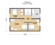 Проект каркасного дома Северный