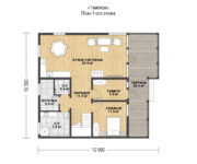 Проект каркасного дома Тампере