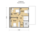 Проект каркасного дома Кофейный