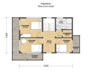 Проект каркасного дома Карамель