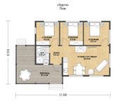 Проект каркасного дома Ладога