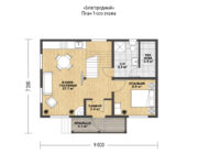 Проект каркасного дома Благородный