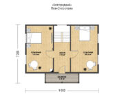 Проект каркасного дома Благородный