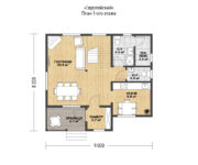 Проект каркасного дома Европейский