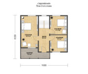 Проект каркасного дома Европейский