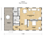 Проект каркасного дома Гляссе