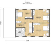 Проект каркасного дома Гляссе