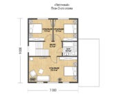 Проект каркасного дома Песочный