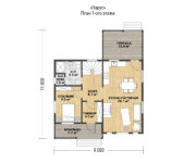 Проект каркасного дома Парус