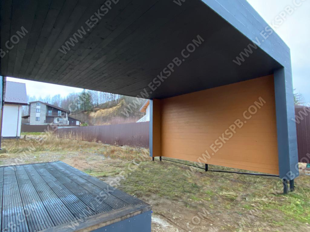 Каркасный дом по проекту Таллин в комплектации закрытый контур