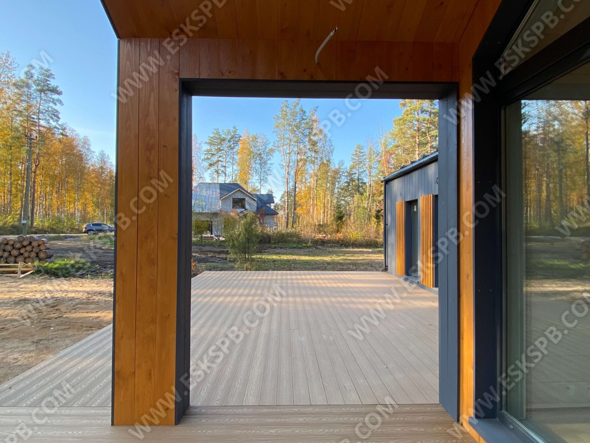 Каркасный дом по проекту Таллин в комплектации под ключ