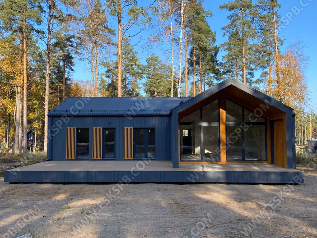 Каркасный дом по проекту Таллин в комплектации под ключ