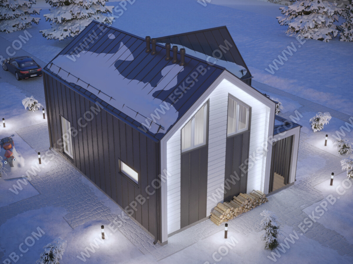 Проект каркасного дома Снег