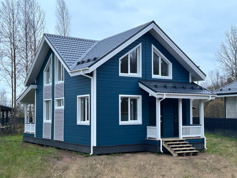 Каркасный дом по проекту Камелия в комплектации с отделкой плюс инженерный пакет в Коккорево