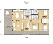 Проект каркасного дома Коралл