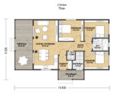 Проект каркасного дома Топаз