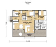 Проект каркасного дома Виктория