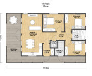 Проект каркасного дома Янтарь