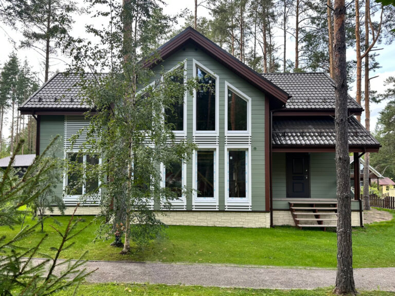 Каркасный дом по проекту Марсель в комплектации с отделкой в Новинке